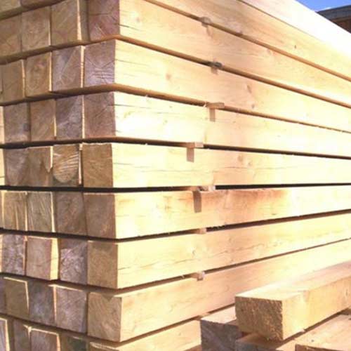 Брус обрезной из лиственницы